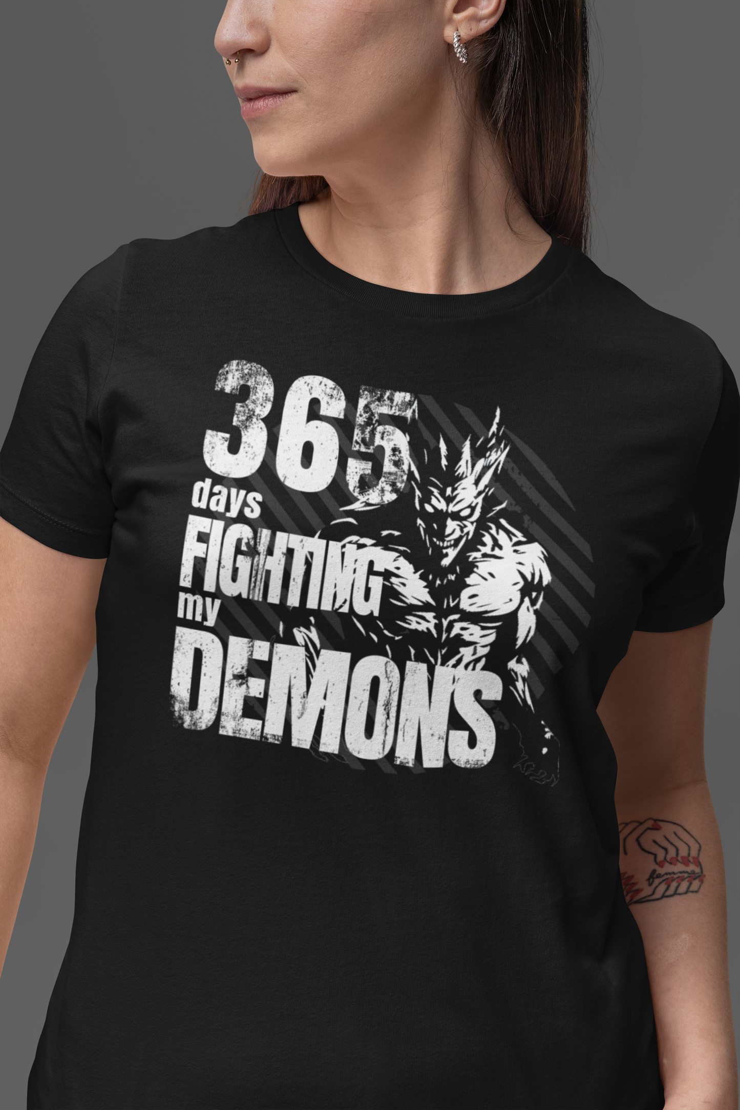 365 days fighting my Demons Short-Sleeve Unisex T-Shirt