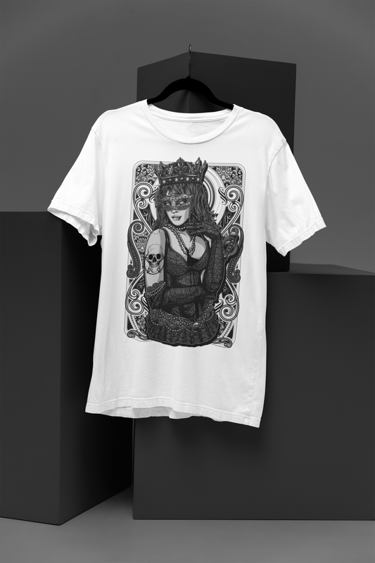 Queen of Death White Short-Sleeve Unisex T-Shirt